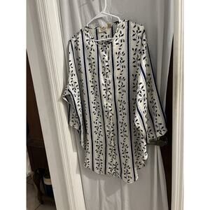 Victoria’s Secret Vintage Gold Label Floral Gown Button Down Satin Night Shirt S